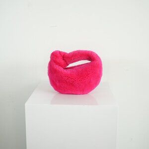 Bottega Veneta Pink Shearling Mini Jodie Bag